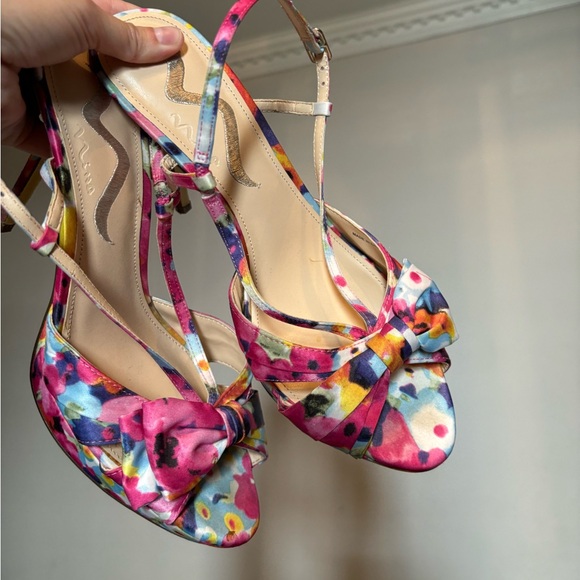 Nina multicolored pink heels - Picture 1 of 6